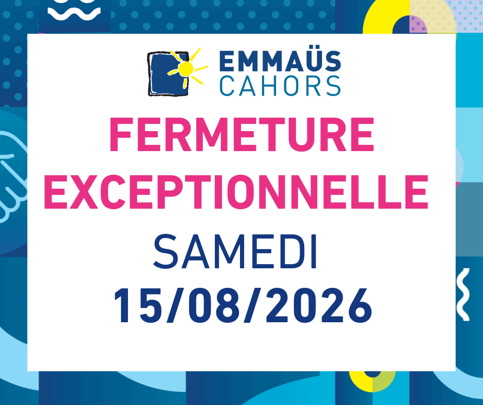 Fermeture samedi 15/08/2026